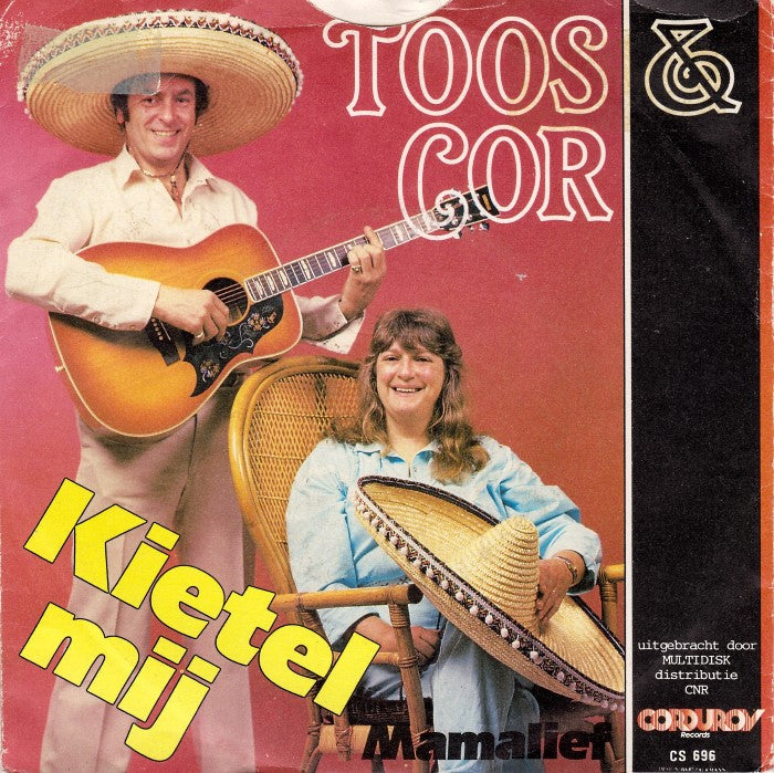 Toos & Cor - Kietel Mij Vinyl Singles Vinyl Very Good (VG) <br> Hoes Good Plus (G+)