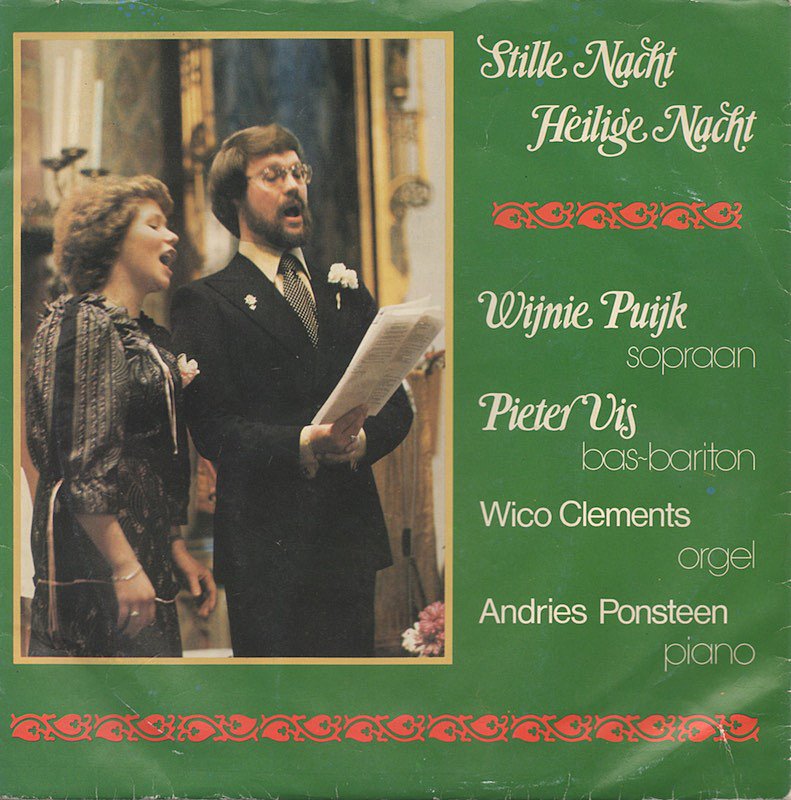Wijnie Puijk Pieter Vis - Stille Nacht Heilige Nacht 40394 Vinyl Singles EP Vinyl Very Good (VG) <br> Hoes Good Plus (G+)