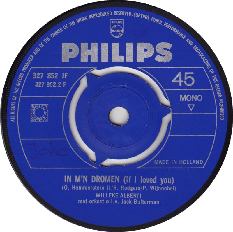 Willeke Alberti - Vanavond Om Kwart Over Zes Ben Ik Vrij (B-Keus) Vinyl Singles Vinyl Goed / Hoes Generic