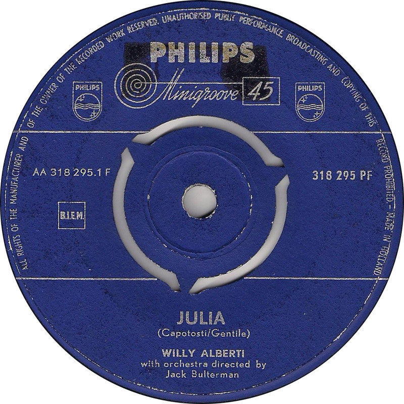Willy Alberti - Julia 18820 Vinyl Singles