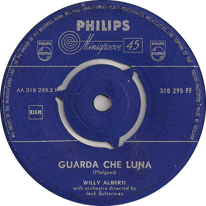 Willy Alberti - Julia 18820 Vinyl Singles Vinyl Very Good (VG) <br> Hoes Generic