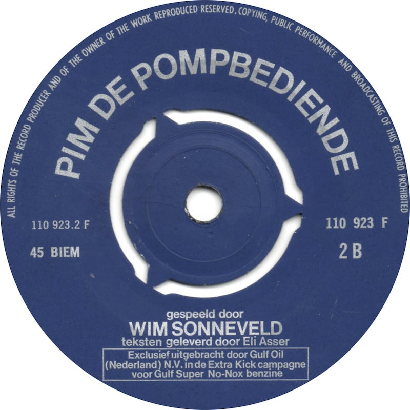 Wim Sonneveld - Een Extra Kick Van Wim Sonneveld 2 13921 Vinyl Singles Vinyl Very Good (VG) <br> Hoes Good Plus (G+)