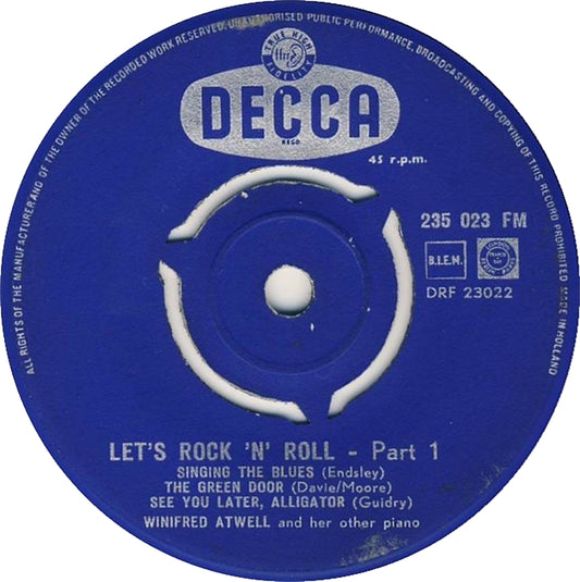 Winifred Atwell And Her Other Piano - Let's Rock 'N' Roll 29075 Vinyl Singles VINYLSINGLES.NL
