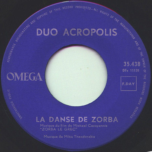 Duo Acropolis - Zorba Le Grec 02133 Vinyl Singles VINYLSINGLES.NL
