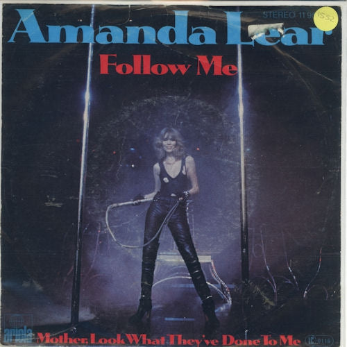 Amanda Lear - Follow Me Vinyl Singles Vinyl Very Good (VG) <br> Hoes Good Plus (G+)