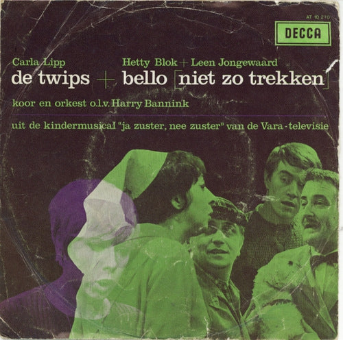 Carla Lipp, Hetty Blok en Leen Jongewaard - De Twips (B) 09236 Vinyl Singles Goede Staat