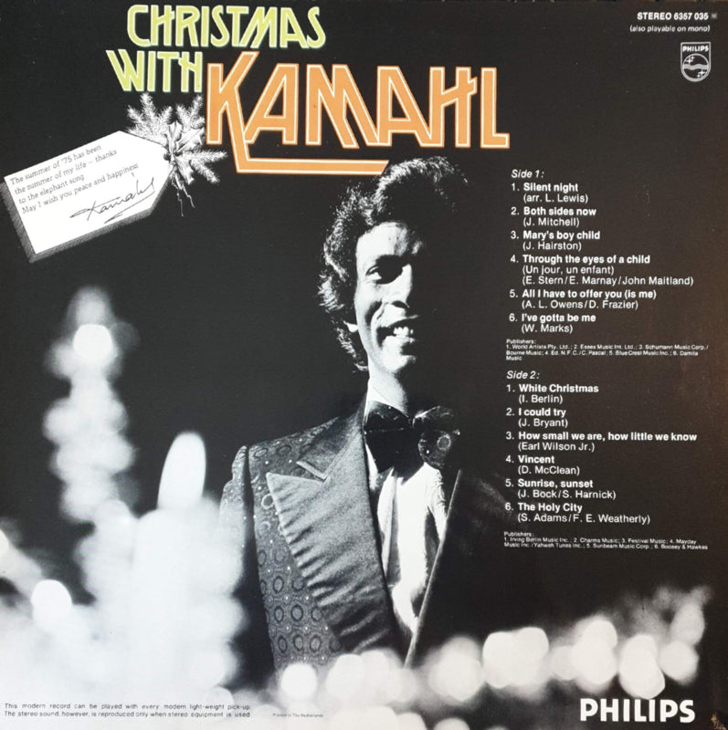 Kamahl - Christmas With Kamahl (LP) 48973