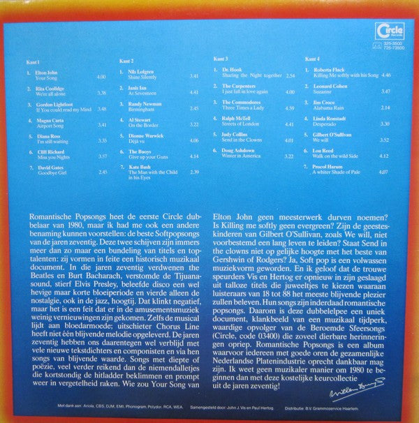 Various - Romantische Popsongs (LP) Vinyl LP Dubbel Vinyl Very Good (VG) <br> Hoes Good Plus (G+)