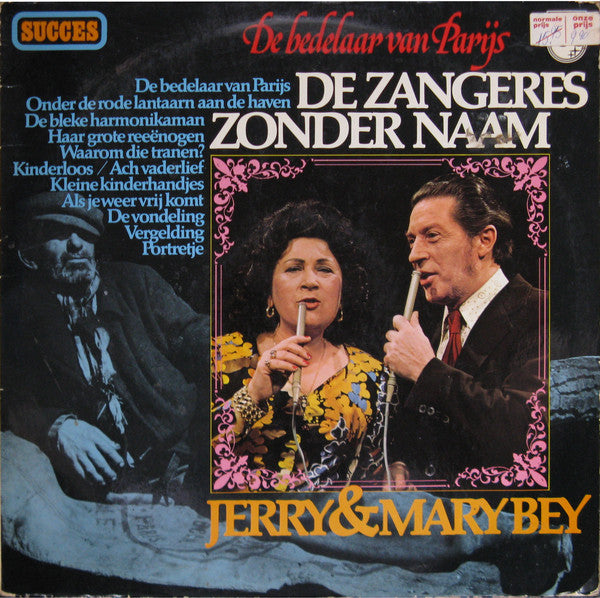 Jerry En Mary Bey - De Bedelaar Van Parijs (LP) Vinyl LP Vinyl Very Good (VG) <br> Hoes Good Plus (G+)