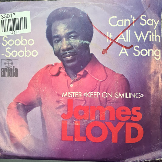 James Lloyd - Soobo Soobo Vinyl Singles Vinyl Very Good (VG) <br> Hoes Good Plus (G+)
