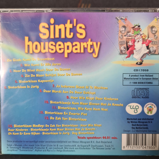 Gouden Nachtegaaltjes - Sint's Houseparty (CD) Compact Disc Vinyl Zeer Goed / Hoesje Goed "VINYLSINGLES.NL"