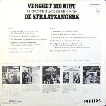 Straatzangers - Vergeet Me Niet; 12 Grote Successen Van De Straatzangers (LP) 43763