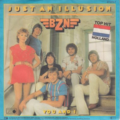 BZN - Just An Illusion (B-Keus) Vinyl Singles Vinyl Zeer Goed / Hoesje Sticker "VINYLSINGLES.NL"