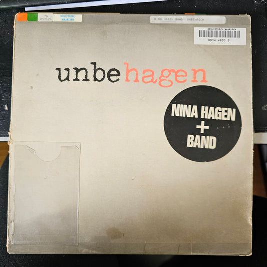 Nina Hagen Band - Unbehagen (LP) (B-Keus) Vinyl LP Vinyl Goed / Hoes Zie Foto