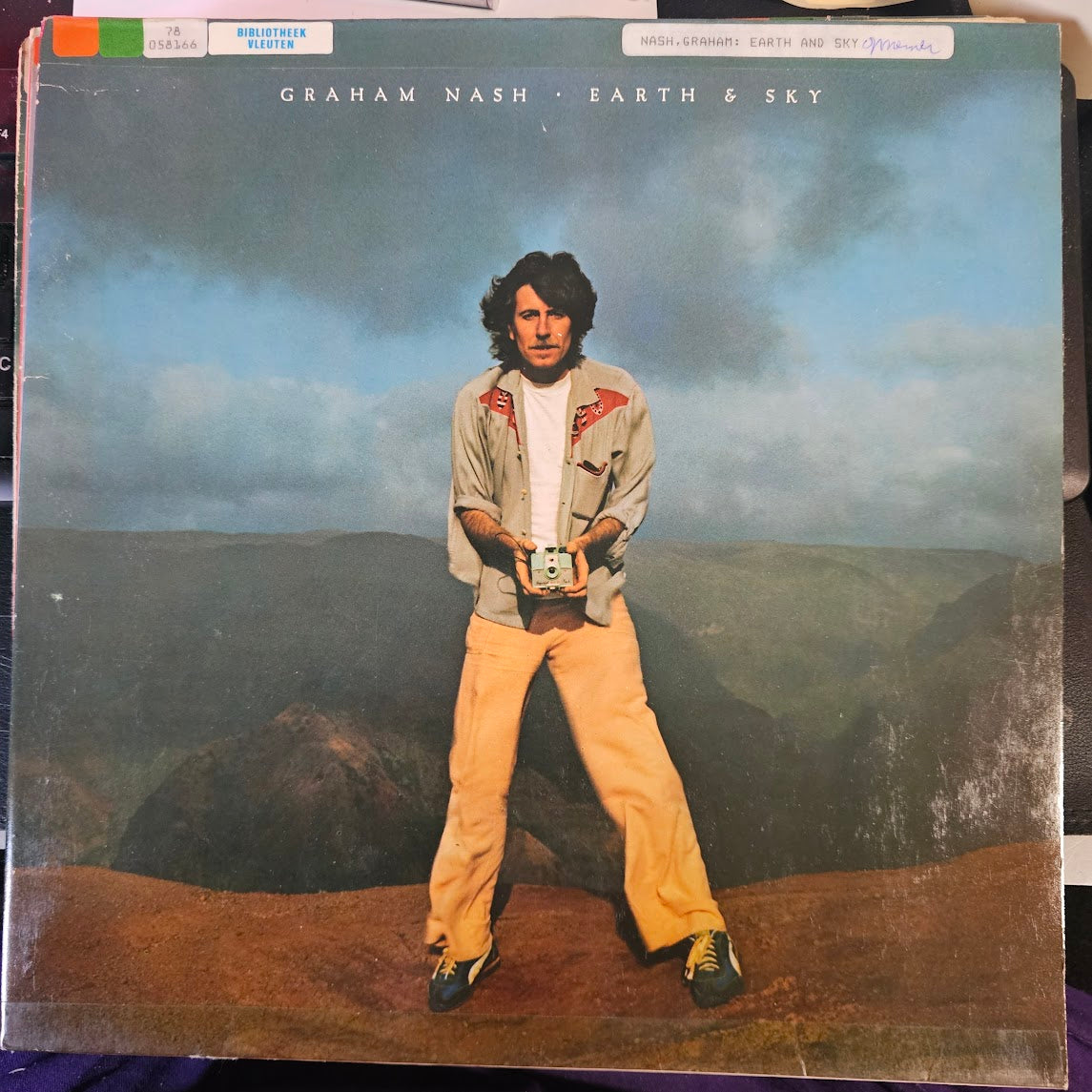 Graham Nash - Earth & Sky (LP) Vinyl LP Vinyl Goed / Hoes Zie Foto