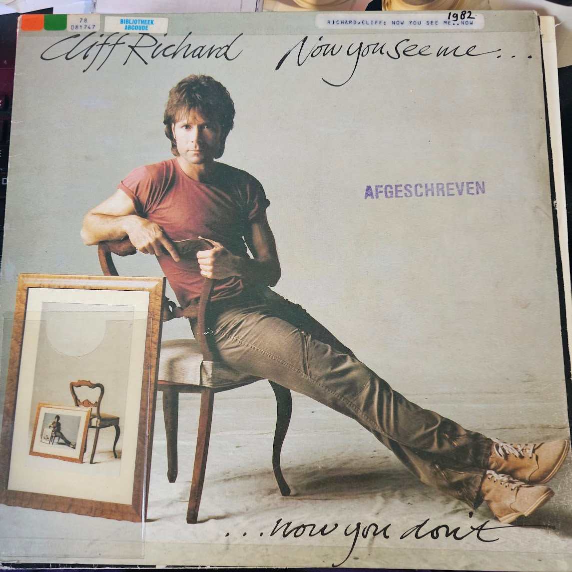 Cliff Richard - Now You See Me, Now You Don't (LP) (B-Keus) Vinyl LP Vinyl Goed / Hoes Zie Foto