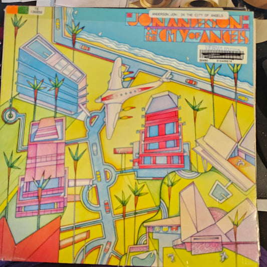 Jon Anderson - In The City Of Angels (LP) (B-Keus) Vinyl LP Vinyl Goed / Hoes Zie Foto