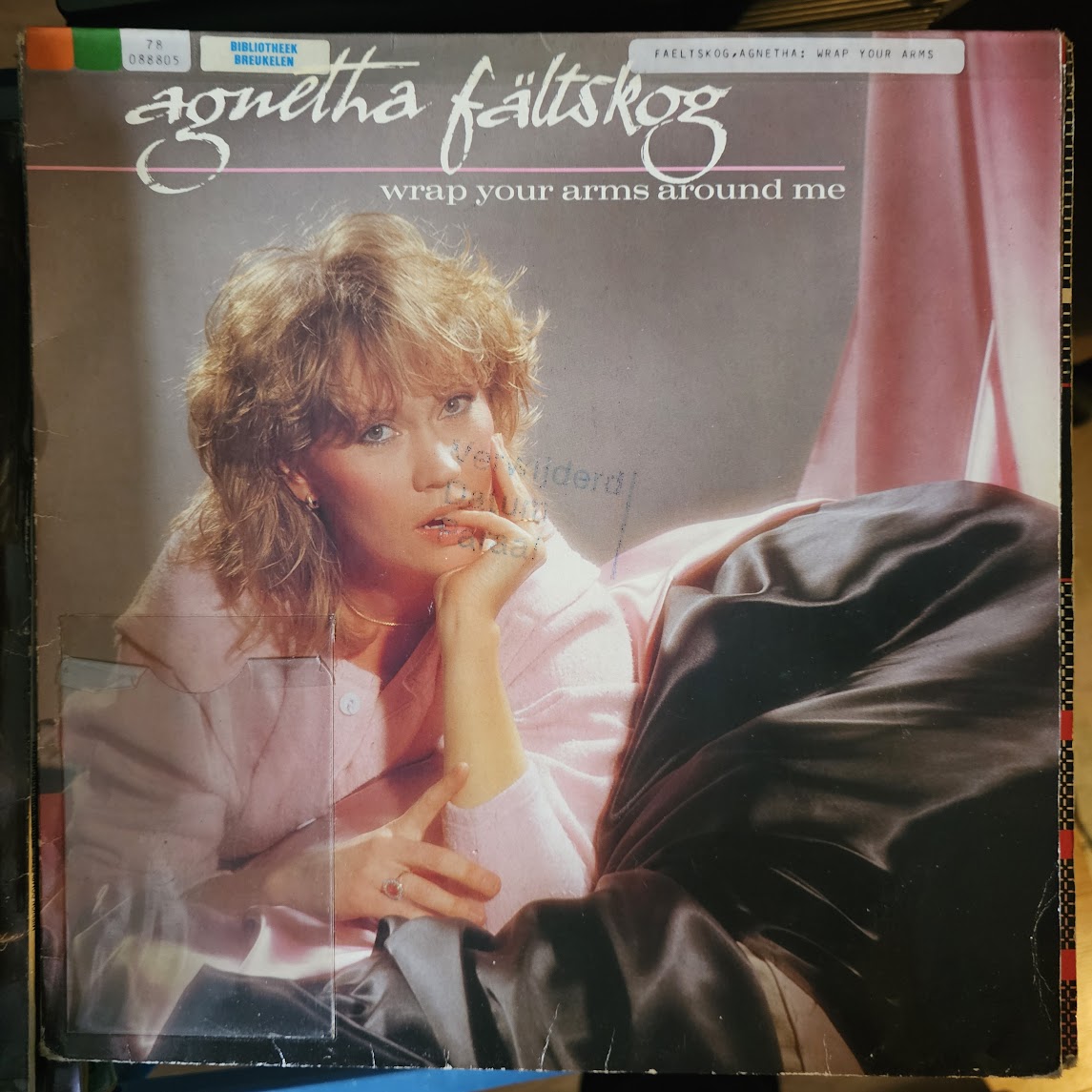 Agnetha Fältskog - Wrap Your Arms Around Me (LP) Vinyl LP Vinyl Goed / Hoes Zie Foto