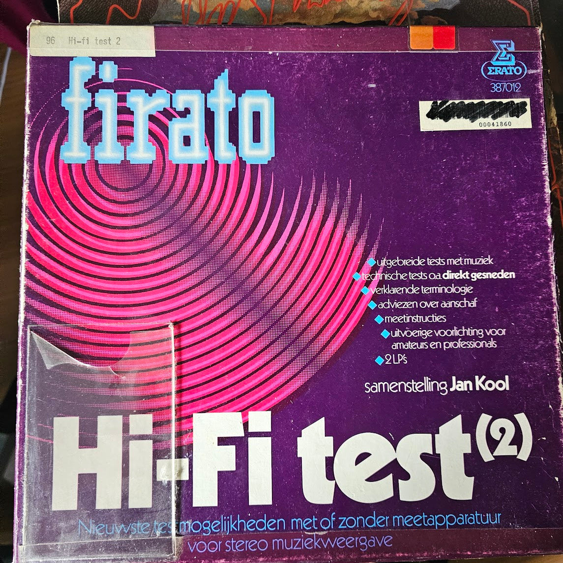 Various - Hi-Fi Test (LP) Vinyl LP Box Vinyl Goed / Hoes Zie Foto