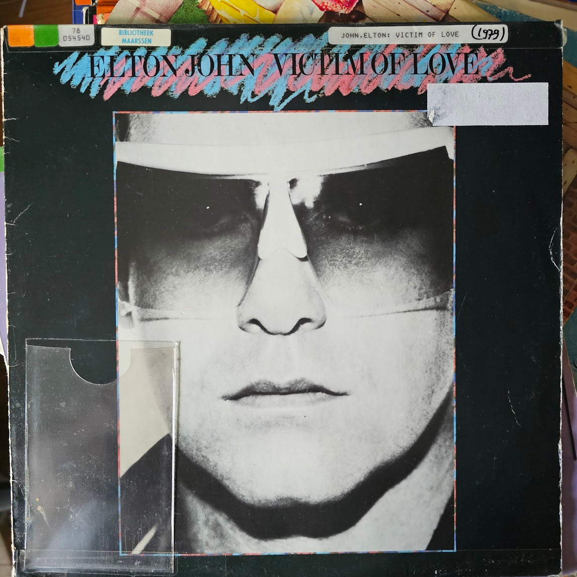Elton John - Victim Of Love (LP) Vinyl LP Vinyl Goed / Hoes Zie Foto
