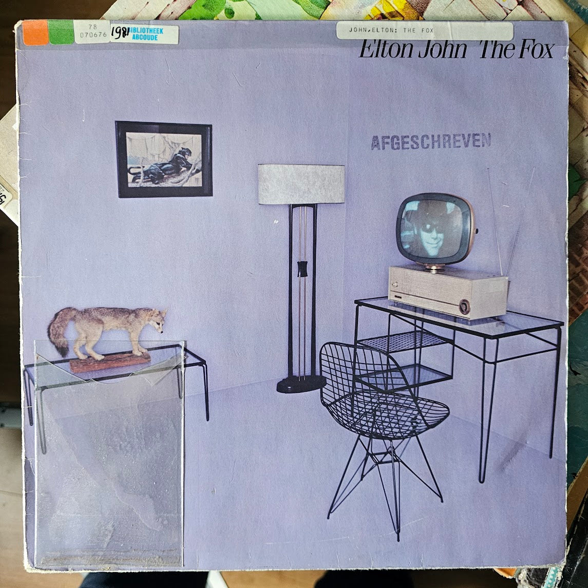 Elton John - The Fox (LP) Vinyl LP Vinyl Goed / Hoes Zie Foto