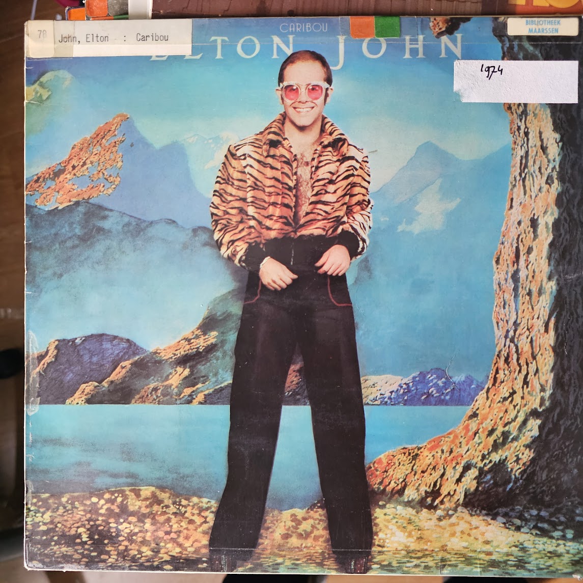 Elton John - Caribou (LP) (B-Keus) Vinyl LP Vinyl Goed / Hoes Zie Foto