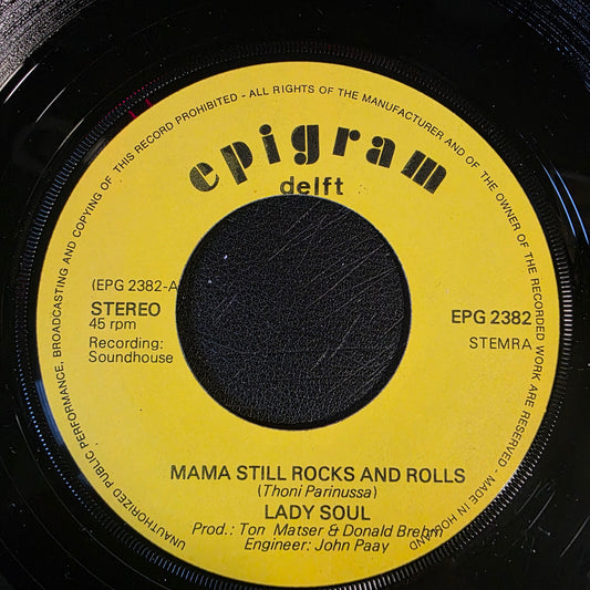 Lady Soul - Mama Still Rocks & Rolls Vinyl Singles Media VG+ / Sleeve Generic