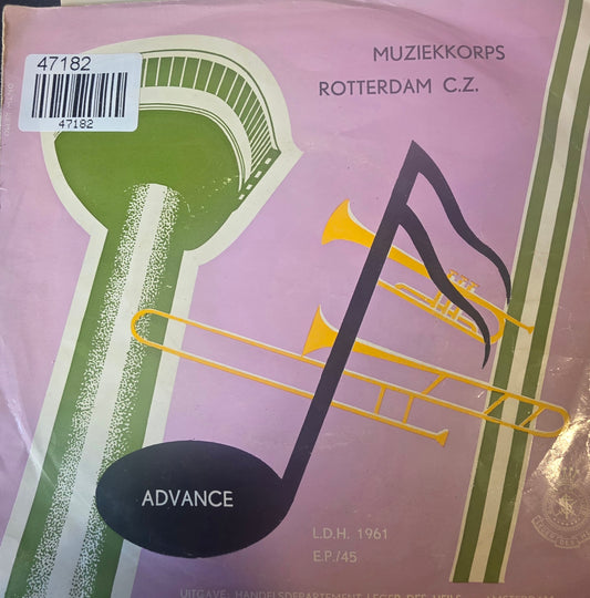 Muziekkorps van Rotterdam Congreszaal - Gods Leger Vinyl Singles Vinyl Zeer Goed / Hoesje Goed "VINYLSINGLES.NL"