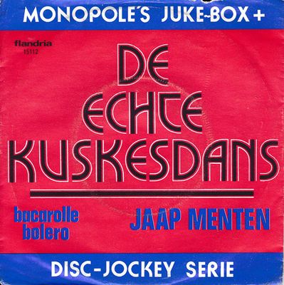 Jaap Menten - De Echte Kuskesdans Vinyl Singles Media VG+ / Sleeve Tekst "VINYLSINGLES.NL"