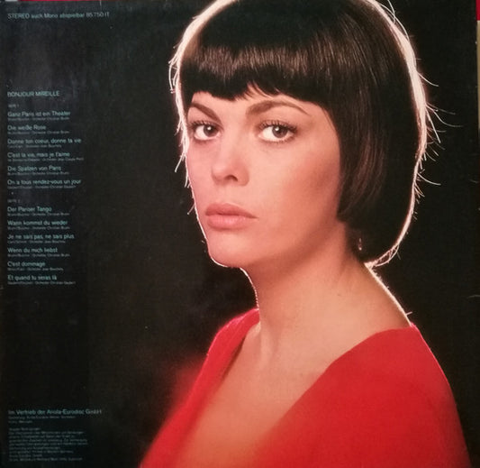 Mireille Mathieu - Bonjour Mireille (LP) Vinyl LP Vinyl Zeer Goed / Hoesje Goed "VINYLSINGLES.NL"