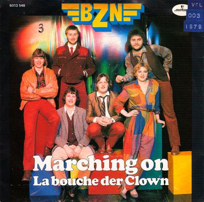 BZN - Marching On Vinyl Singles Vinyl Zeer Goed / Hoesje Goed "VINYLSINGLES.NL"