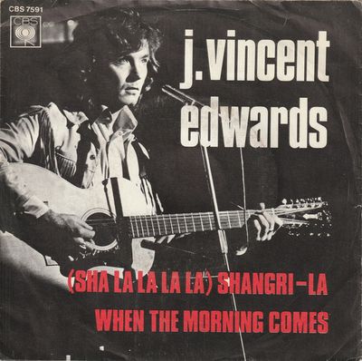 J. Vincent Edwards - (Sha La La La La) Shangri-La Vinyl Singles Media VG+ / Sleeve G+