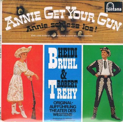Heidi Brühl - Annie Get Your Gun (Annie Schiess Los!) Vinyl Singles Vinyl Zeer Goed / Hoesje Goed "VINYLSINGLES.NL"