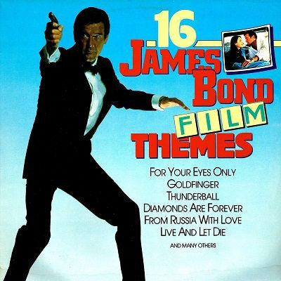 Studio London Orchestra - 16 James Bond Film Themes (LP) Vinyl LP Vinyl Very Good (VG) <br> Hoes Good Plus (G+)