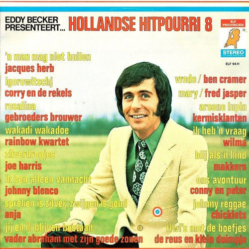 Various - Eddy Becker presenteert Hollandse Hitpourri * (LP) Vinyl LP Vinyl Very Good (VG) <br> Hoes Good Plus (G+)