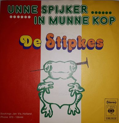 Stipkes - Unne Spijker In Munne Kop Vinyl Zeer Goed / Hoesje Goed "VINYLSINGLES.NL"