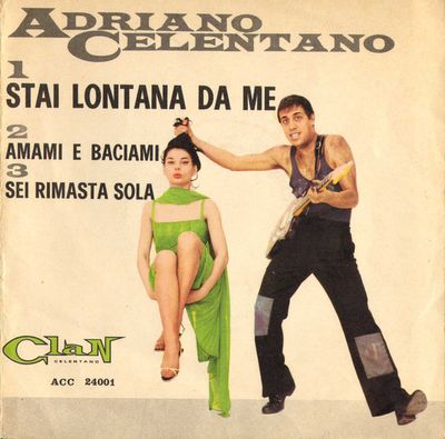Adriano Celentano - Stai Lontana Da Me Vinyl Singles Vinyl (VG) <br> Hoes (G+)