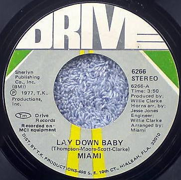 Miami - Lay Down Baby Vinyl Singles Vinyl (VG) <br> Hoes Generic
