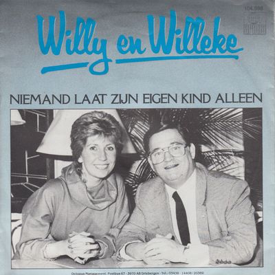 Willy & Willeke Alberti - Niemand Laat Zijn Eigen Kind Alleen Vinyl Singles Media VG+ / Sleeve G "VINYLSINGLES.NL"