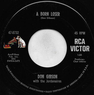 Don Gibson - A Born Loser Vinyl Singles Media VG+ / Sleeve Generic