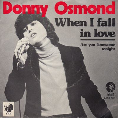 Donny Osmond - When I Fall In Love Vinyl Singles Media VG+ / Sleeve G+