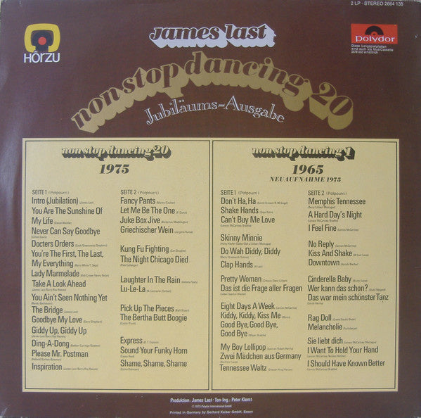 James Last - Non Stop Dancing 20 - Jubiläums-Ausgabe (LP) 44034