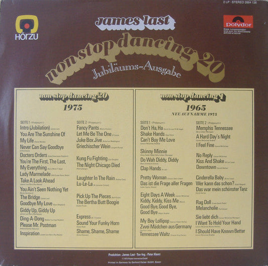 James Last - Non Stop Dancing 20 - Jubiläums-Ausgabe (LP) 44034