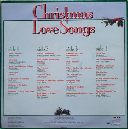 Various - Christmas Love Songs (LP) Vinyl LP Dubbel Vinyl Very Good (VG) <br> Hoes Good Plus (G+)