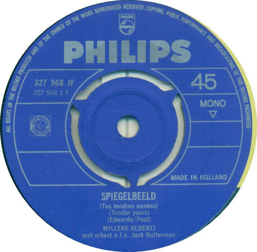 Willeke Alberti - Spiegelbeeld 15578 Vinyl Singles Hoes: Generic