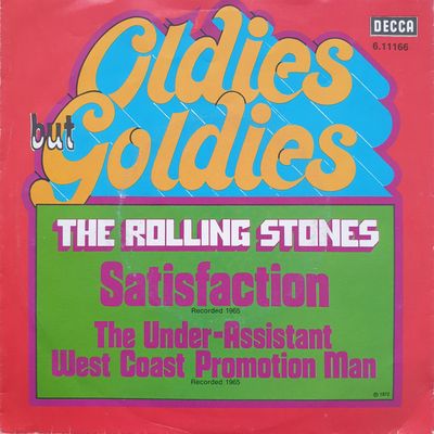 Rolling Stones - Satisfaction Vinyl Zeer Goed / Hoesje Goed "VINYLSINGLES.NL"