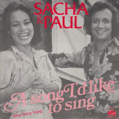 Sacha & Paul - A Song I'd Like To Sing Vinyl Singles Vinyl Zeer Goed / Hoesje Goed "VINYLSINGLES.NL"