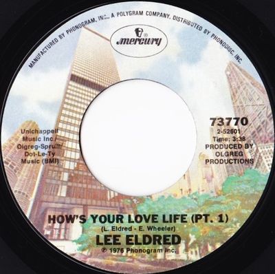 Lee Eldred - How's Your Love Life Vinyl Singles Vinyl (VG) <br> Hoes Generic