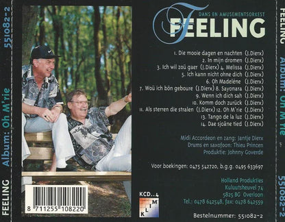 Dans En Amusementsorkest Feeling - Oh' M'rie (CD) Compact Disc Goede Staat