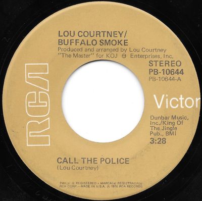 Lou Courtney - Call The Police Vinyl Singles Vinyl (VG) <br> Hoes Generic